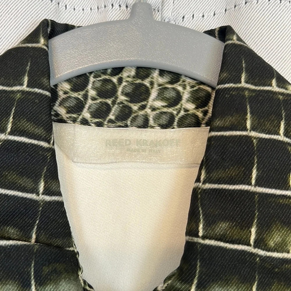 Reed Krakoff Sleeveless Hidden Button Up Closure Silk Blend Size 2 - Picture 3 of 9